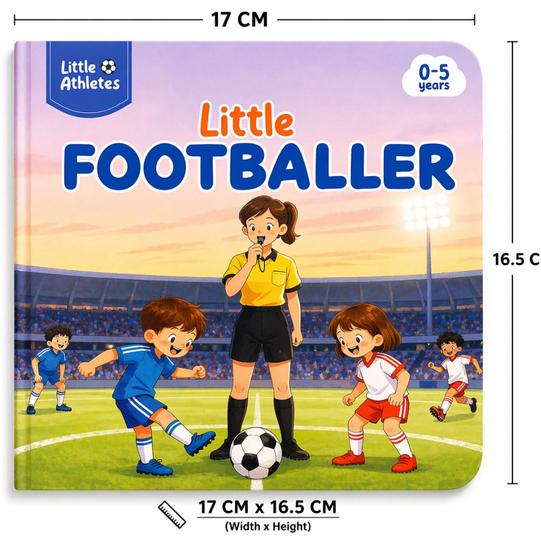 Little Athletes: Little Footballer – Football Board Book for Toddlers