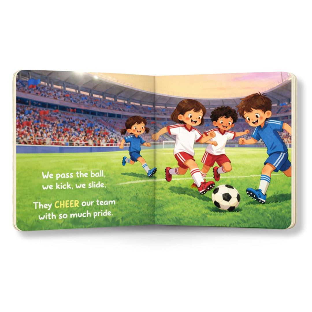 Little Athletes: Little Footballer – Football Board Book for Toddlers