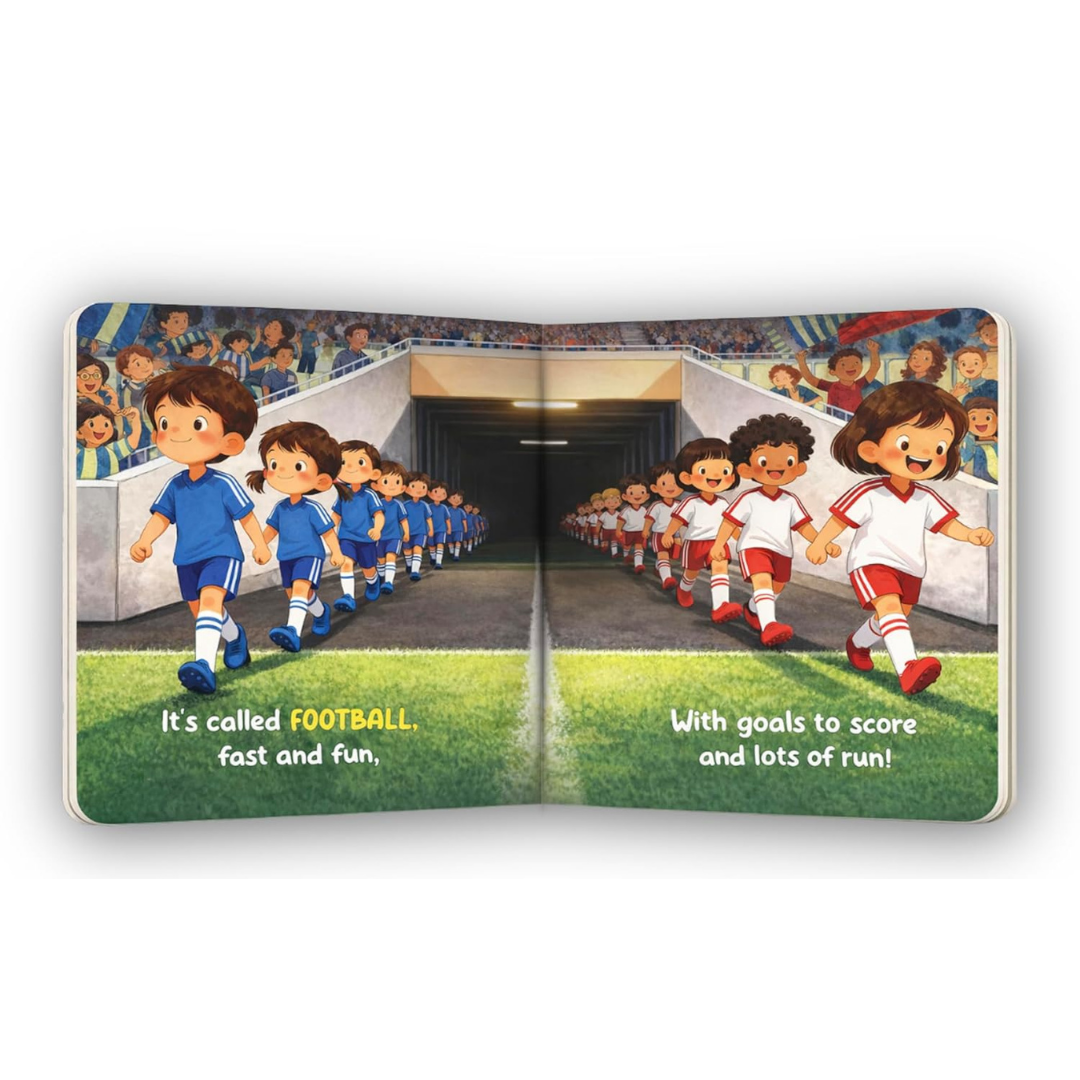 Little Athletes: Little Footballer – Football Board Book for Toddlers
