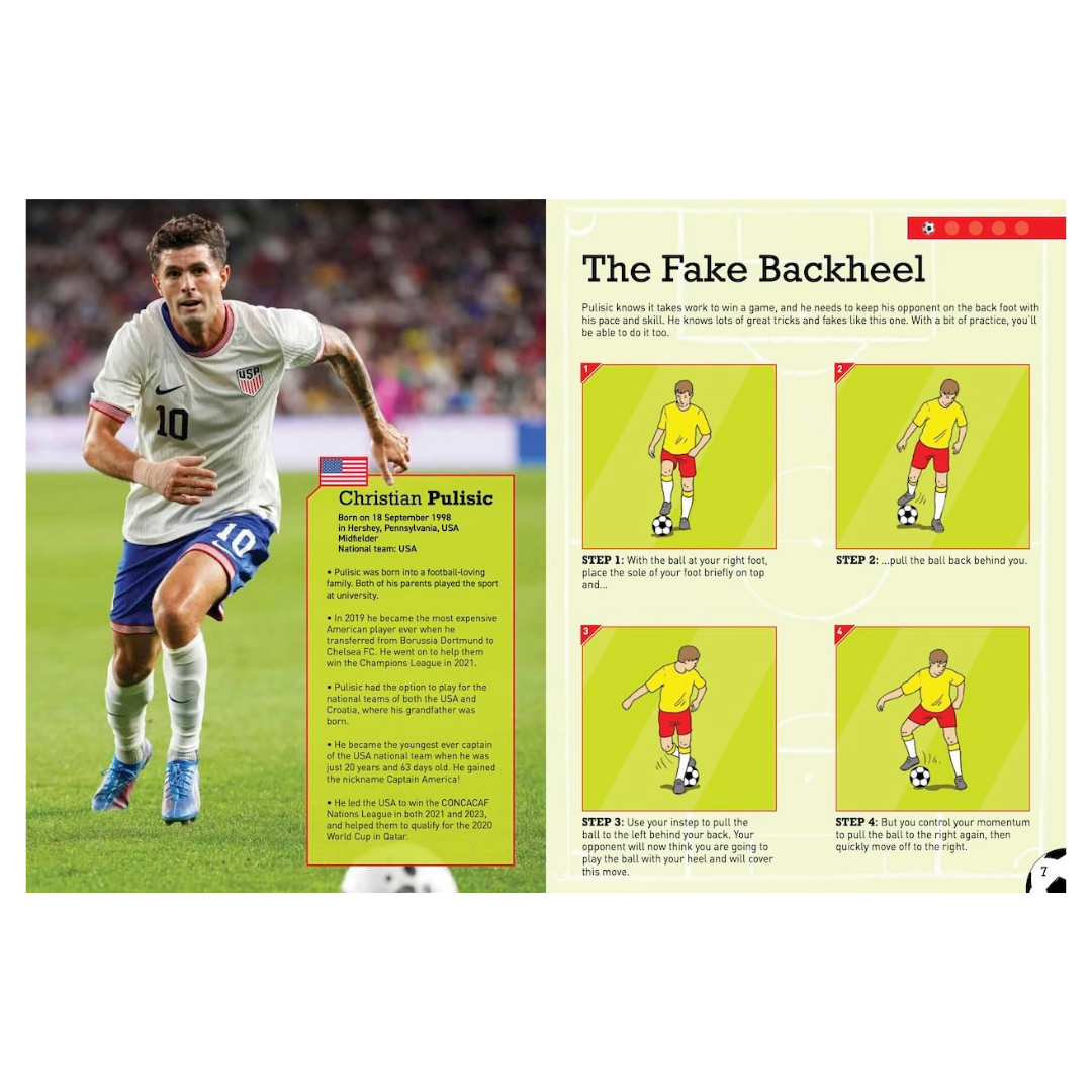 World’s Best Football Skills Book for Kids | 30 Step-by-Step Football Tricks & Training Guide