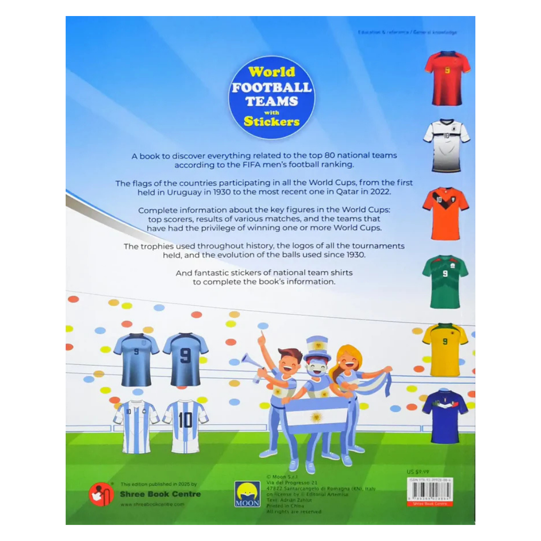 World Football Teams with Stickers of Popular Jerseys