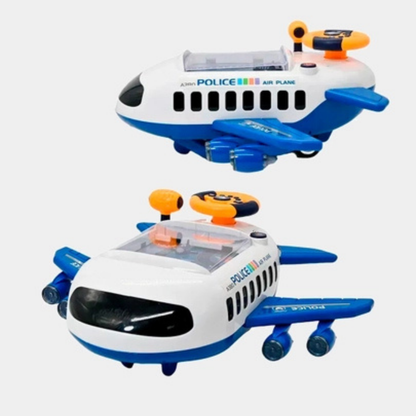 Kids Airplane Racing Game Console Toy with Steering Wheel