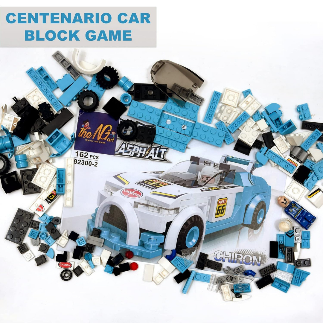 Building Blocks Sports Car | 162 Pieces Construction Toy