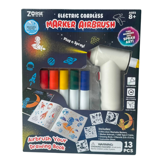 Electric Cordless Marker Airbrush Art Kit