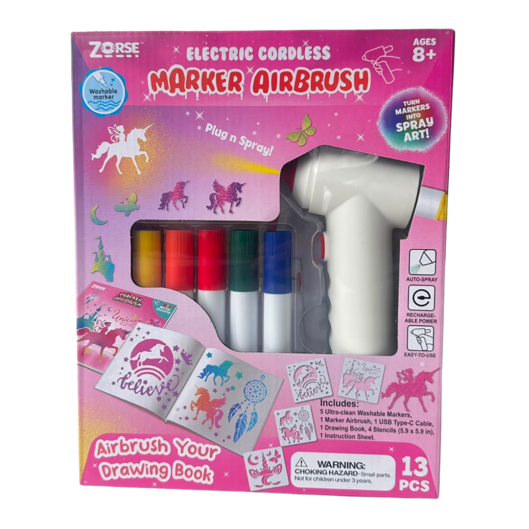 Electric Cordless Marker Airbrush Art Kit