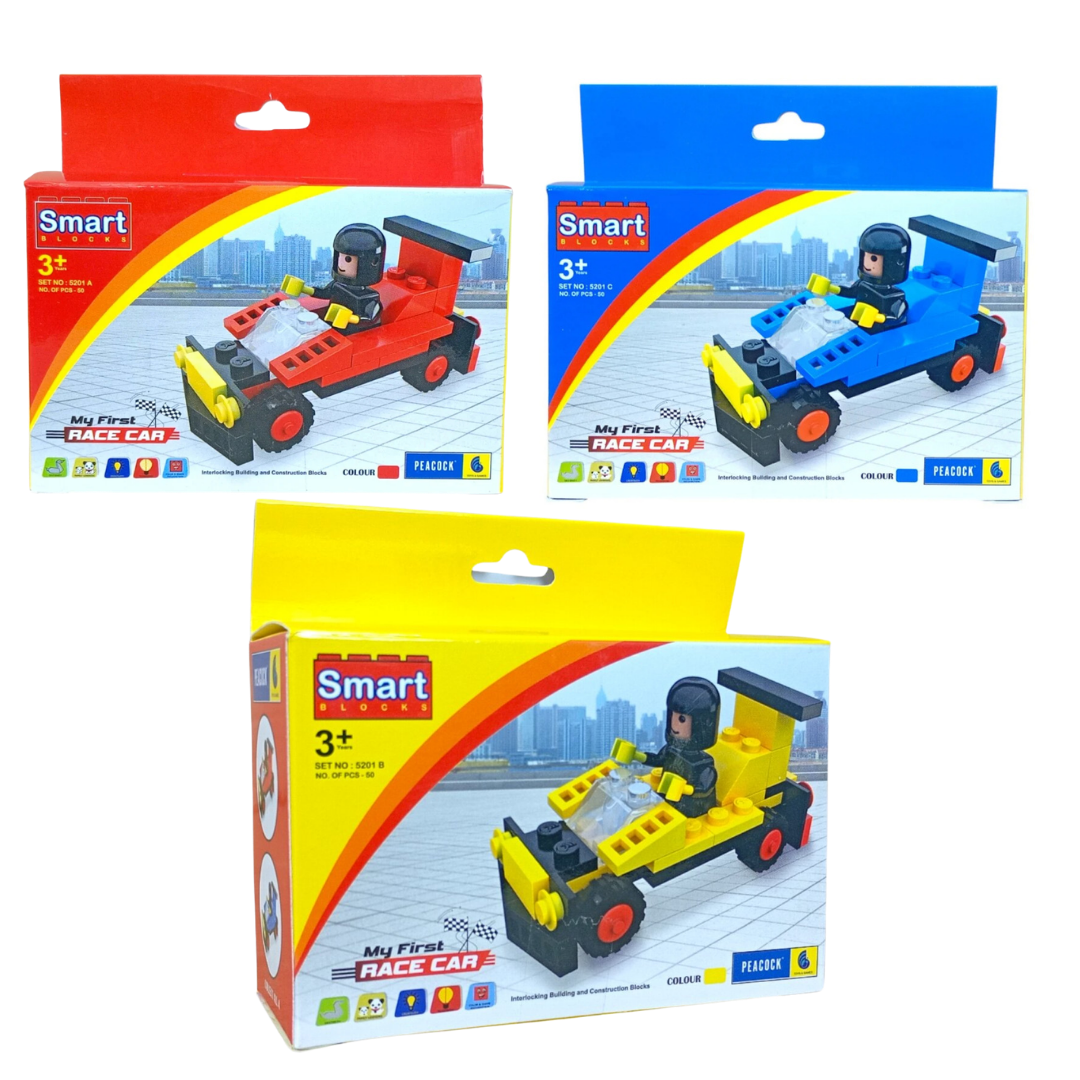 Smart Blocks My First Race Car Building Set Assorted
