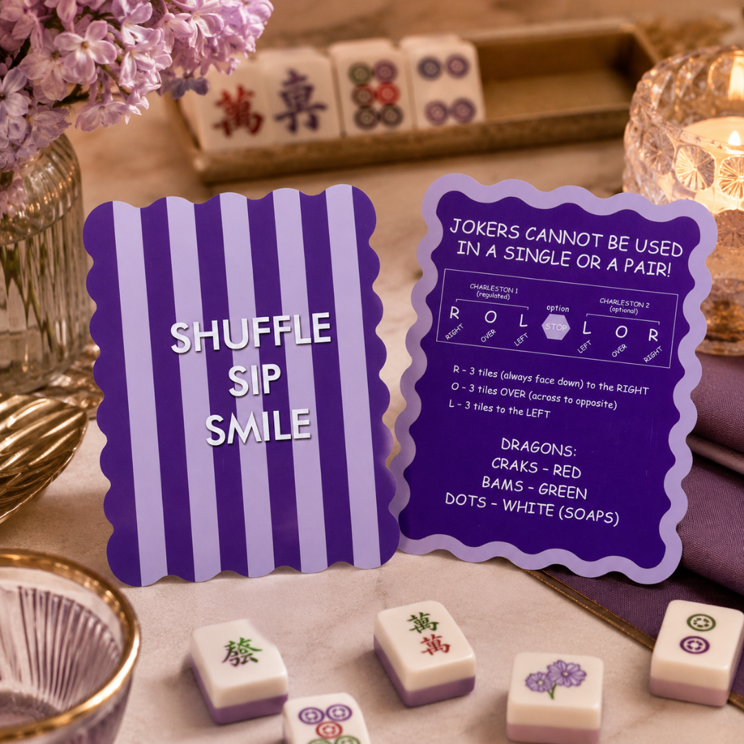 Striped Mahjong Shufflers – Set of 2 | Assorted Designs