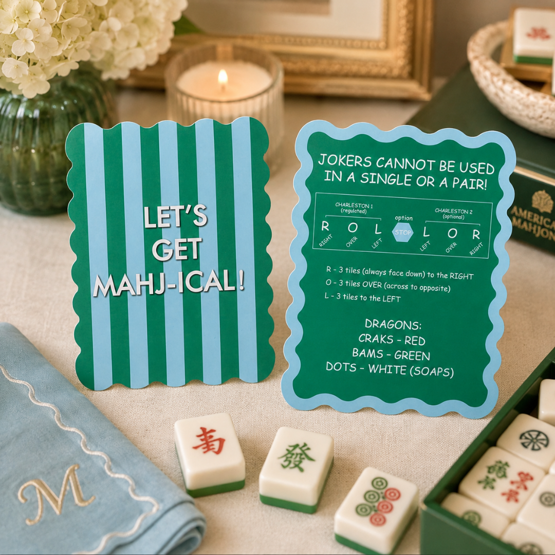 Striped Mahjong Shufflers – Set of 2 | Assorted Designs