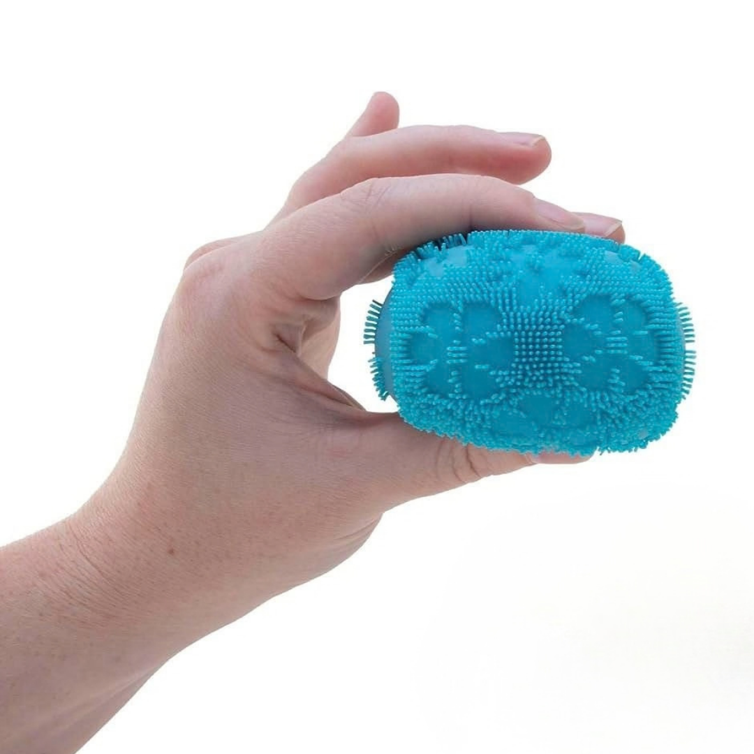 Fuzzy Sensory Squeeze Ball 2.5 Inch, Soft Fidget Toy for Kids & Adults