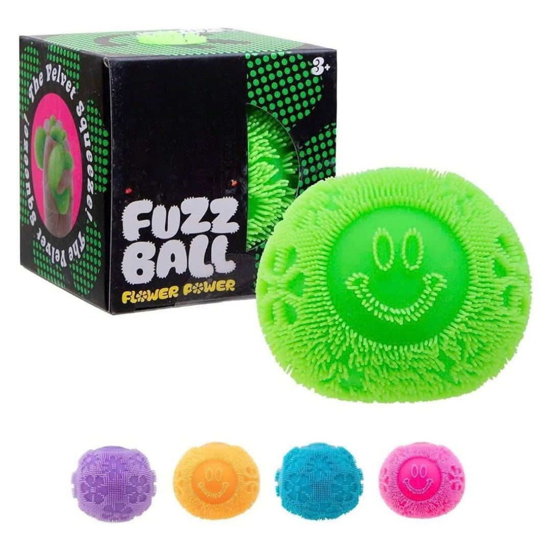 Fuzzy Sensory Squeeze Ball 2.5 Inch, Soft Fidget Toy for Kids & Adults