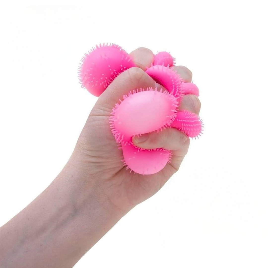 Fuzzy Sensory Squeeze Ball 2.5 Inch, Soft Fidget Toy for Kids & Adults