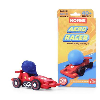 Kores Aero Racer DIY Balloon Powered Racing Car Toy for Kids (4–12 Years)