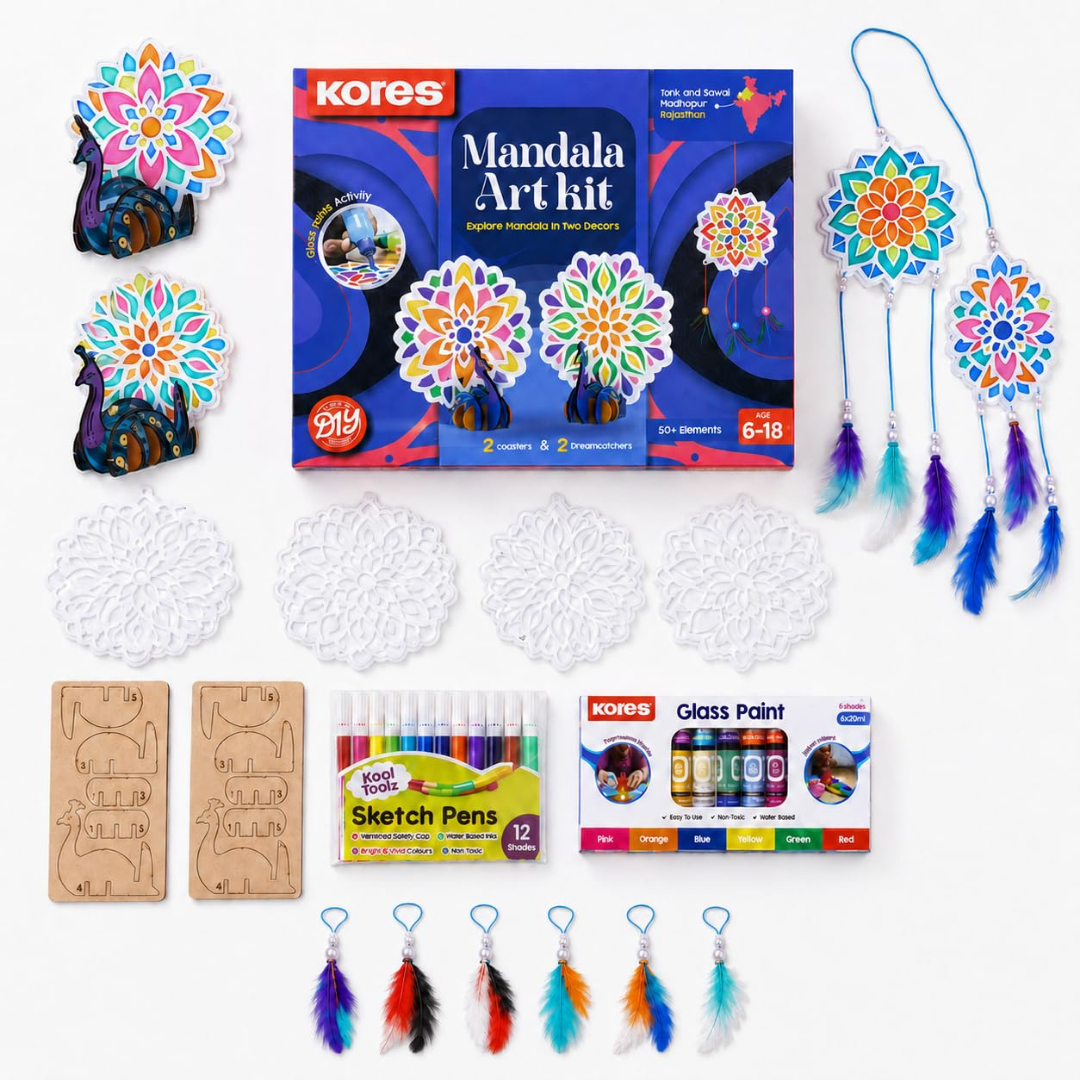 Kores Mandala Art Kit for Kids (6–18 Years)