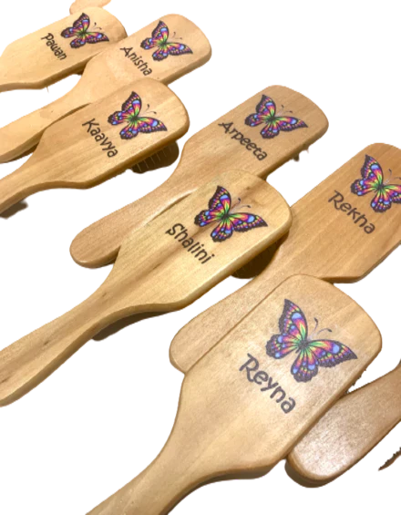 Wooden Hairbrush for Kids