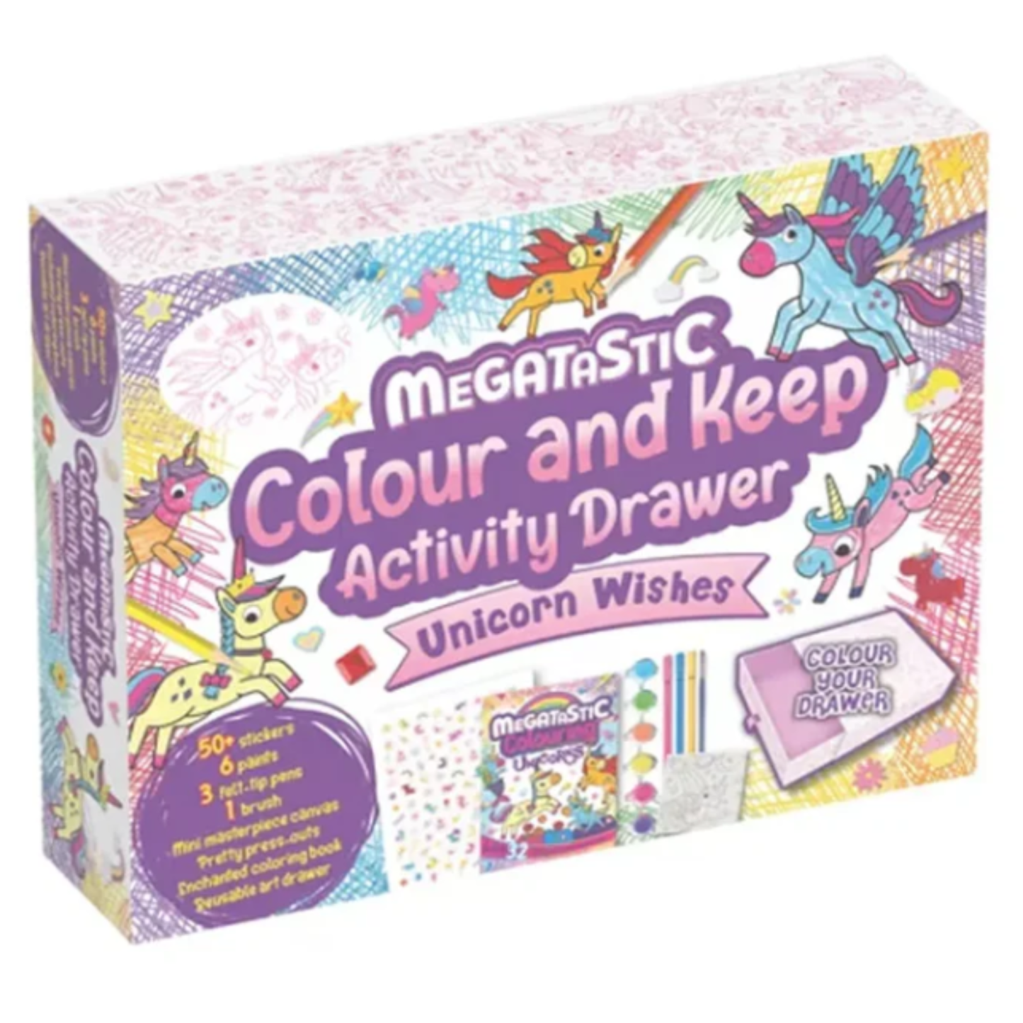 Colour & Keep Drawers Classic Unicorn