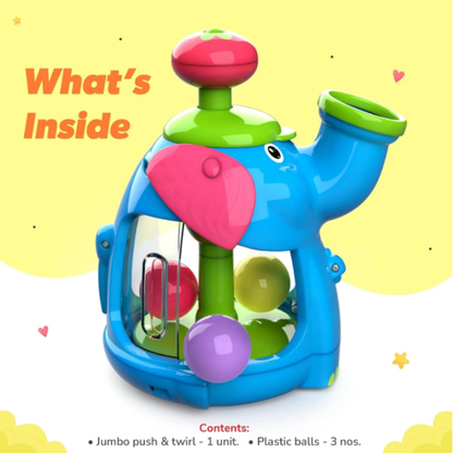 Jumbo Push & Twirl Spin Toy for Toddlers for Ages 1+