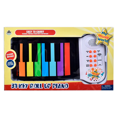 31-Key Roll-Up Rubber Piano