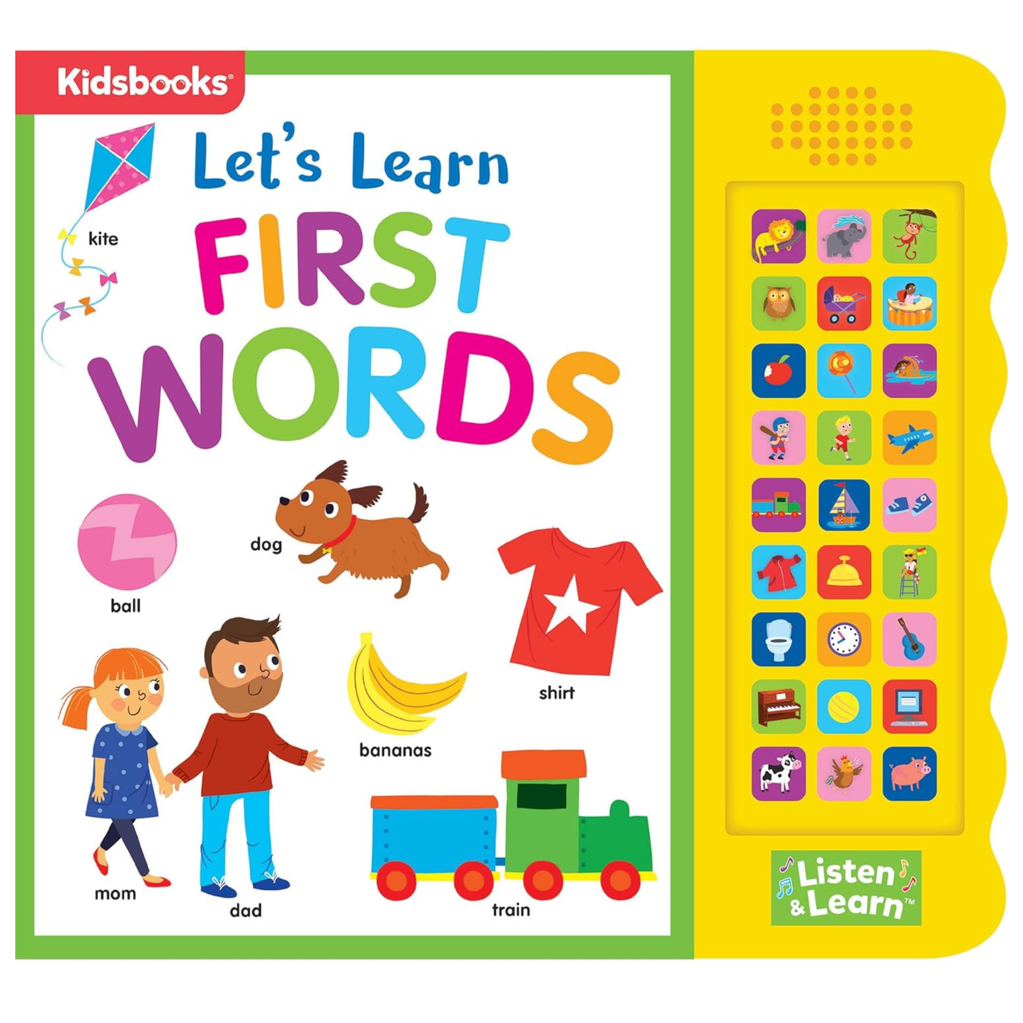 27-button Sound Book Let's Learn First Words