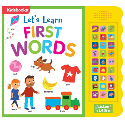 27-button Sound Book Let's Learn First Words