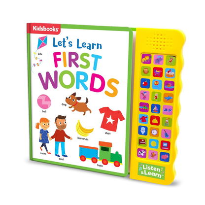 27-button Sound Book Let's Learn First Words