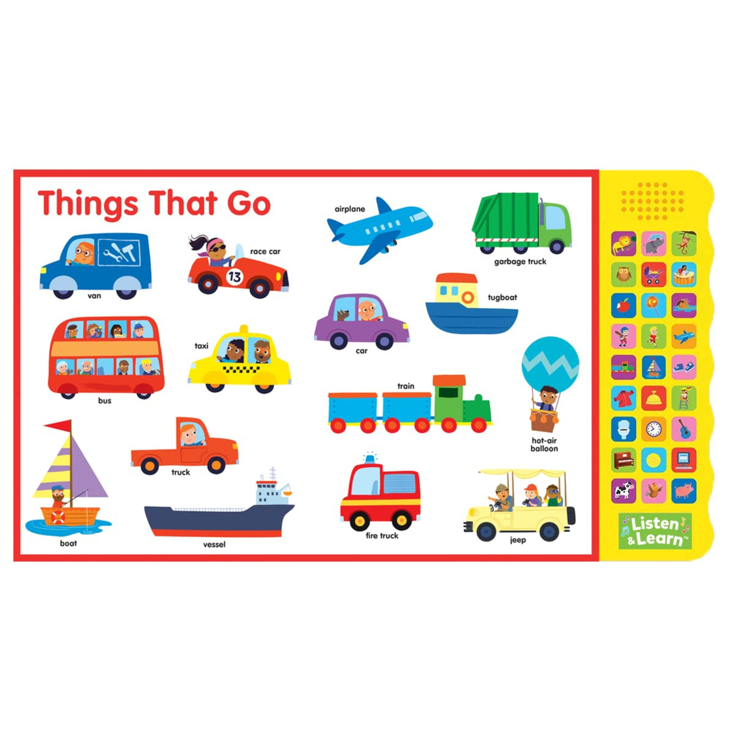 27-button Sound Book Let's Learn First Words