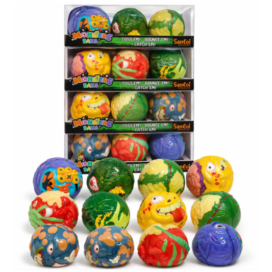 Monster Balls – Set of 3 Assorted Monster Design Balls