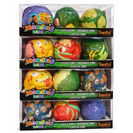 Monster Balls – Set of 3 Assorted Monster Design Balls