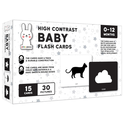 High-Contrast Flash Cards Set for New Born Baby and Infants