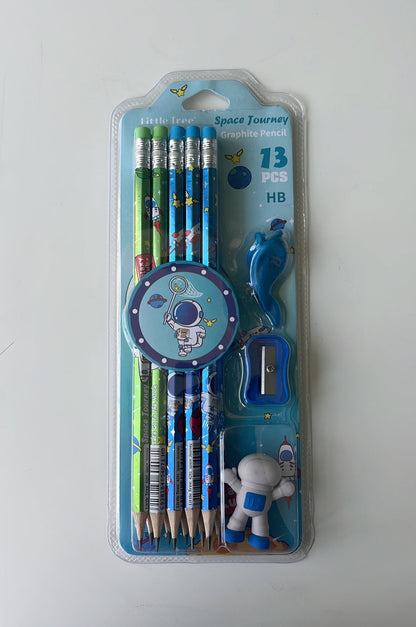 Space theme Unicorn Pencil Set