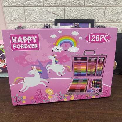 Happy Forever Wooden Art Set - 128 Pieces