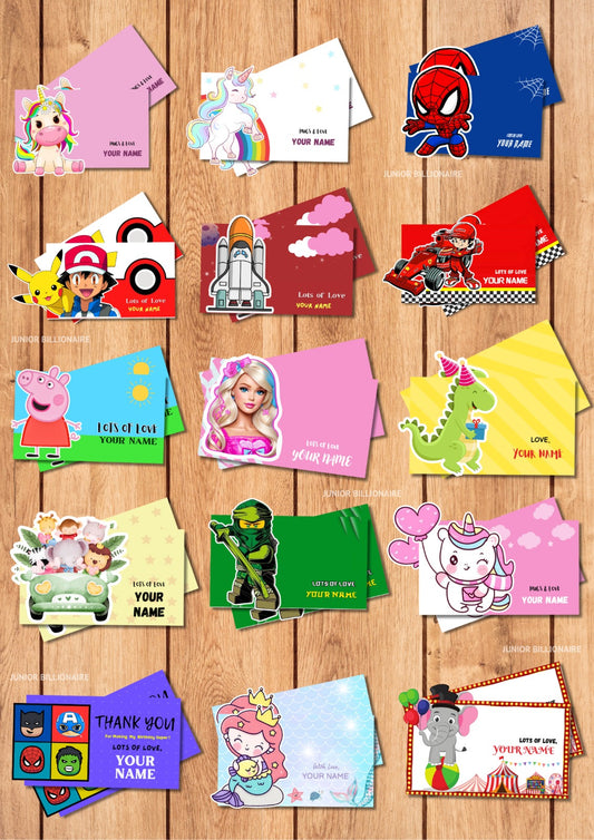 3D Personalised Thankyou Tags - 40 Pcs