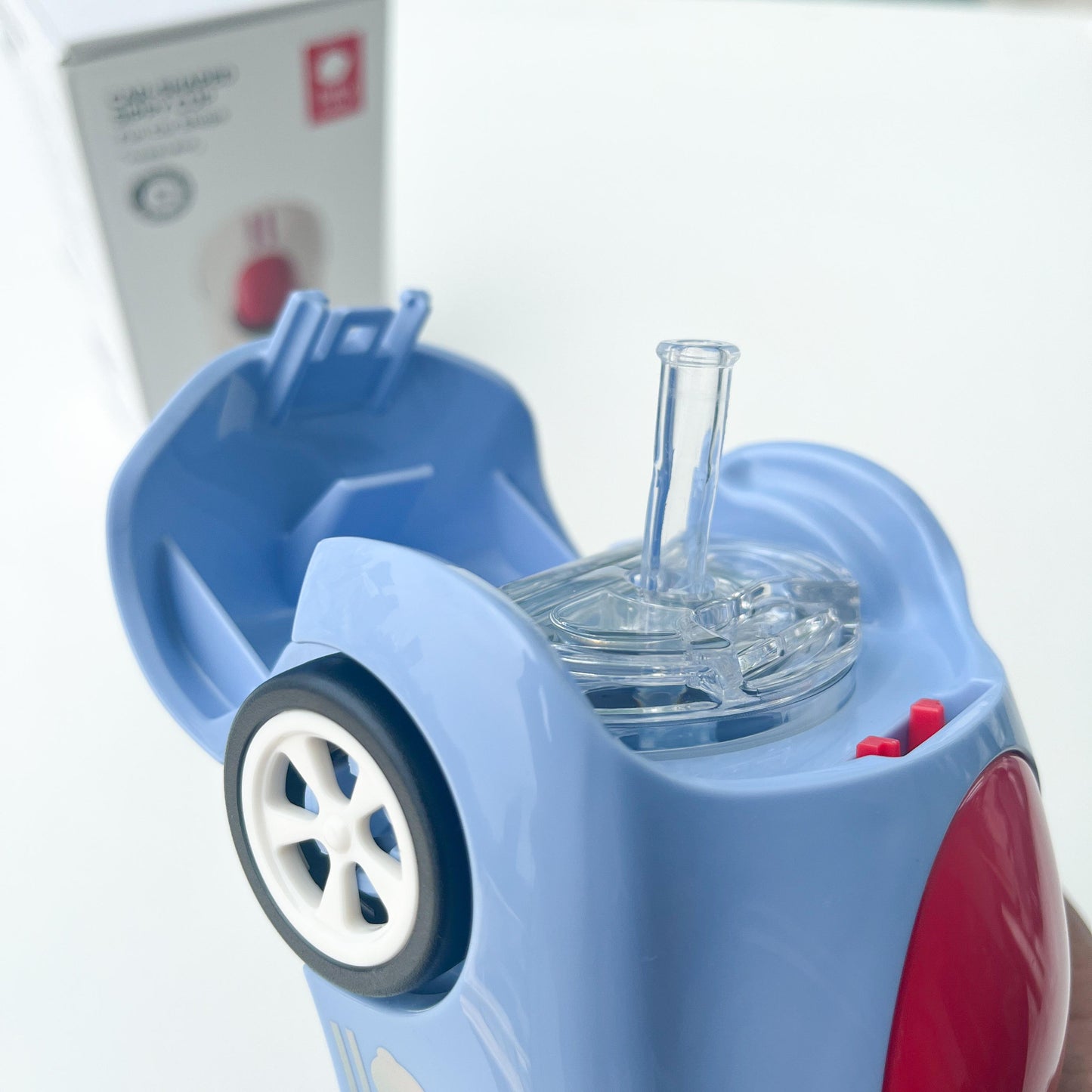Children's Straw Sports Car Sipper Water Bottle