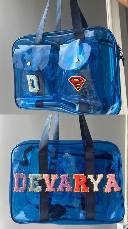 🌈 Stylish Transparent Tote Bag – Customizable, Lightweight & Built for Everyday Adventures