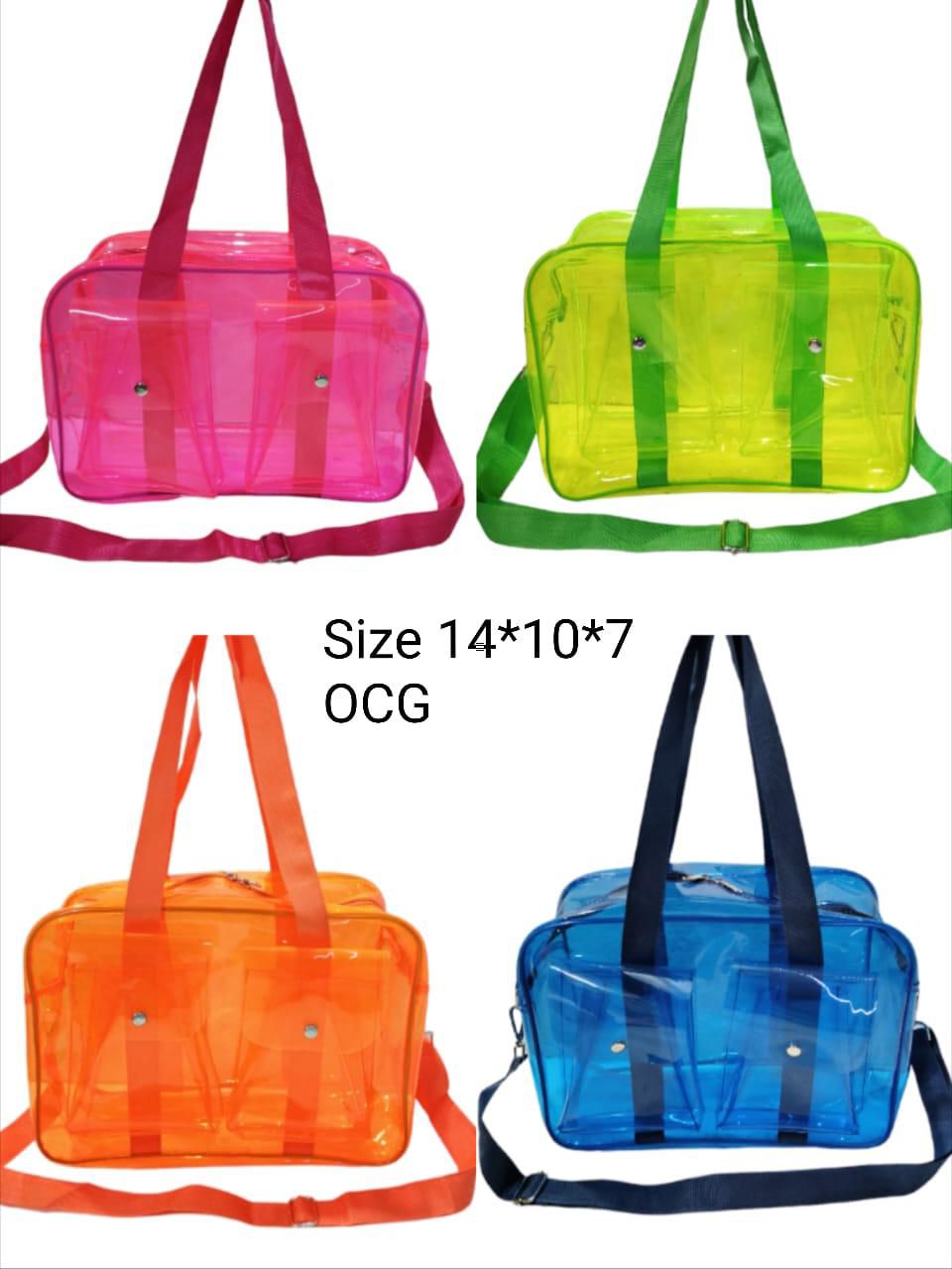 🌈 Stylish Transparent Tote Bag – Customizable, Lightweight & Built for Everyday Adventures
