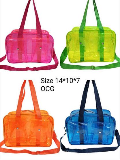 🌈 Stylish Transparent Tote Bag – Customizable, Lightweight & Built for Everyday Adventures