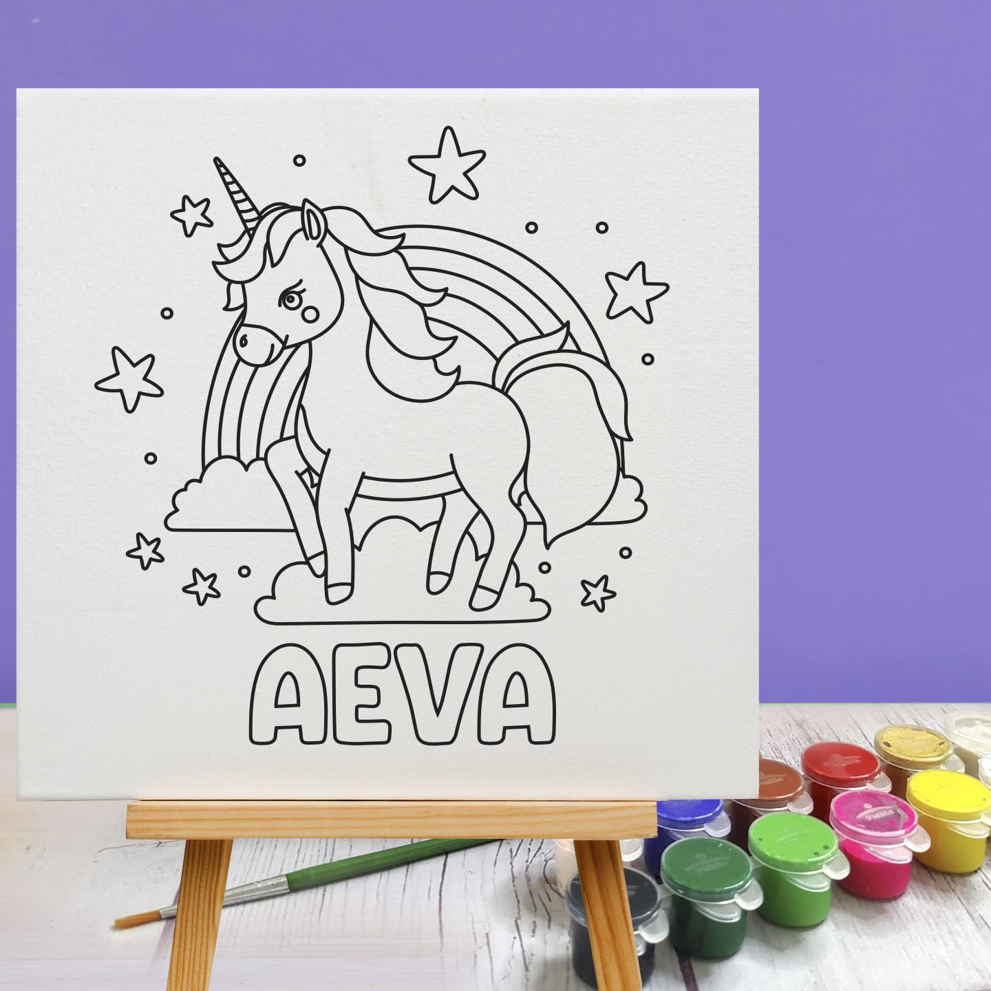 Personalized DIY canvas board