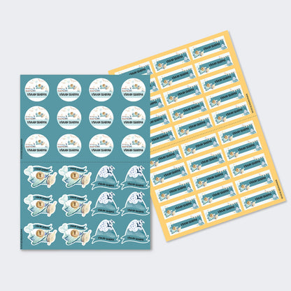 Sticker Sheet - Set of 2 A4