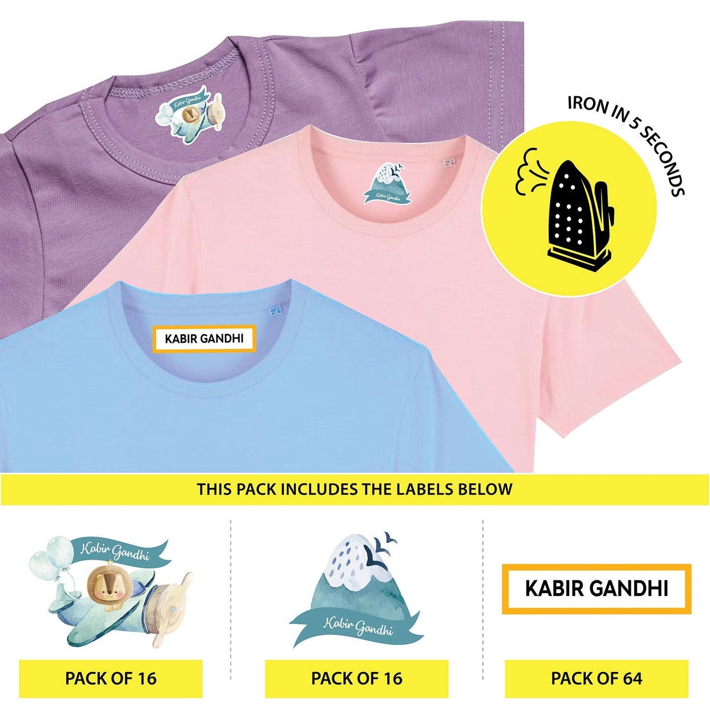 Custom Iron On Labels for Clothes