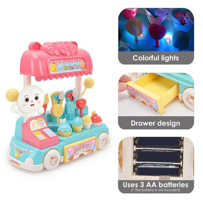 Ice Cream Car Playset for Kids