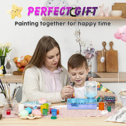 5-in-1 Paint Brush Cleaner with Water Circulation, Drain & Holder – For Acrylic, Watercolor & More