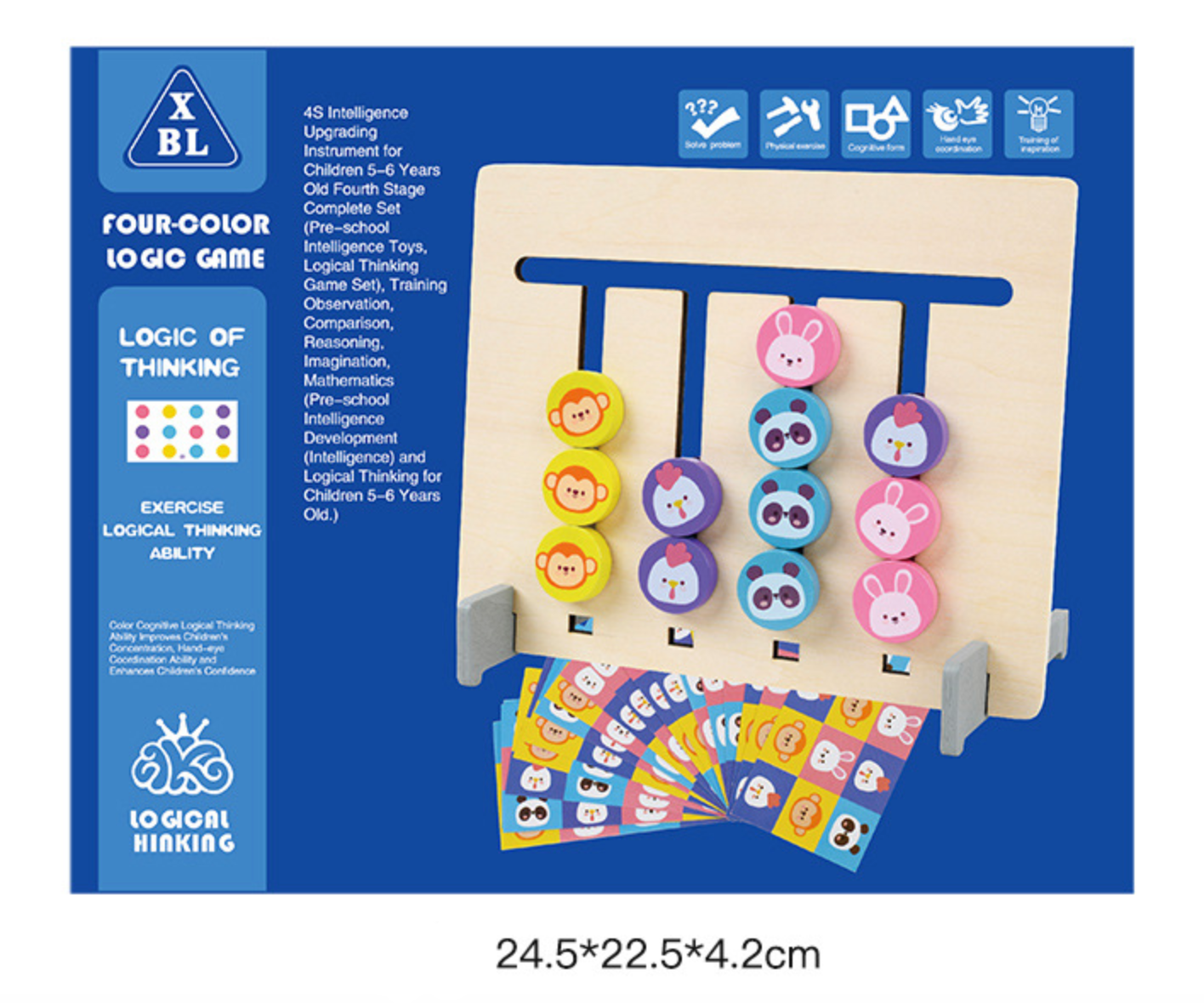 Four Color Logic Game Early Educational Toy – Jr.Billionaire