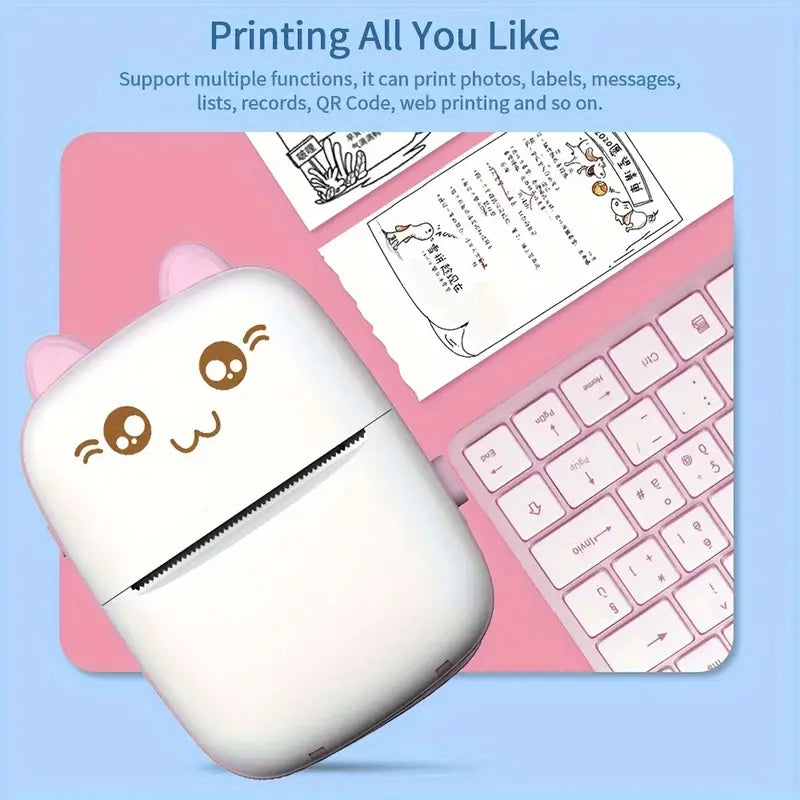 Mini Portable Thermal Printer Wireless Bluetooth Printer