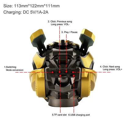 Transformers-Inspired Bumblebee Bluetooth Wireless Speaker