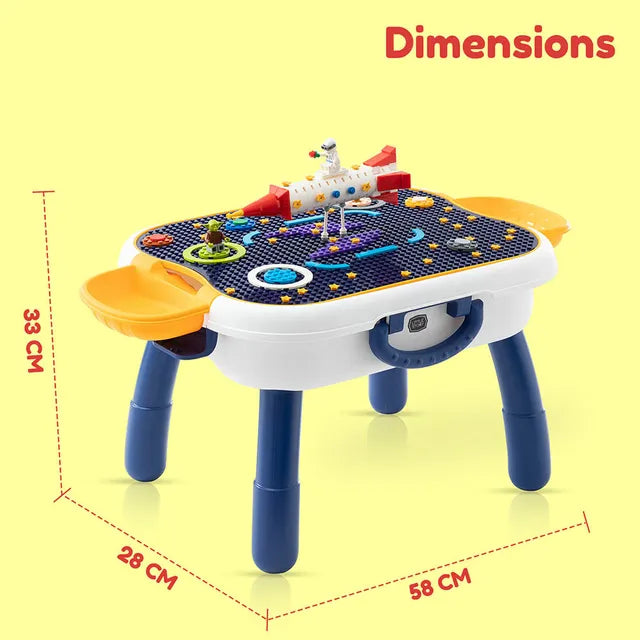 4-in-1 Lego Block Activity Table With Blocks