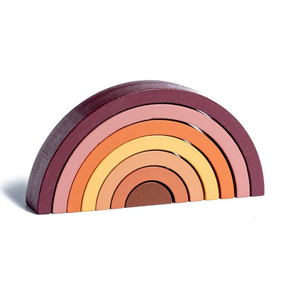 Rainbow Wooden Blocks Stacking