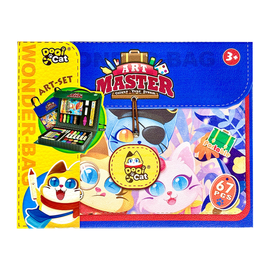 🖍️ Wonder Bag 67-Piece Kids Art Set – Crayons, Markers, Paints, Pencils & More (Ages 3+)