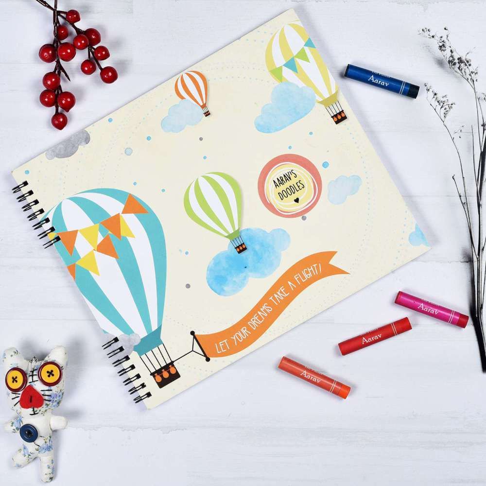 Doodle Book With Personalized Crayons
