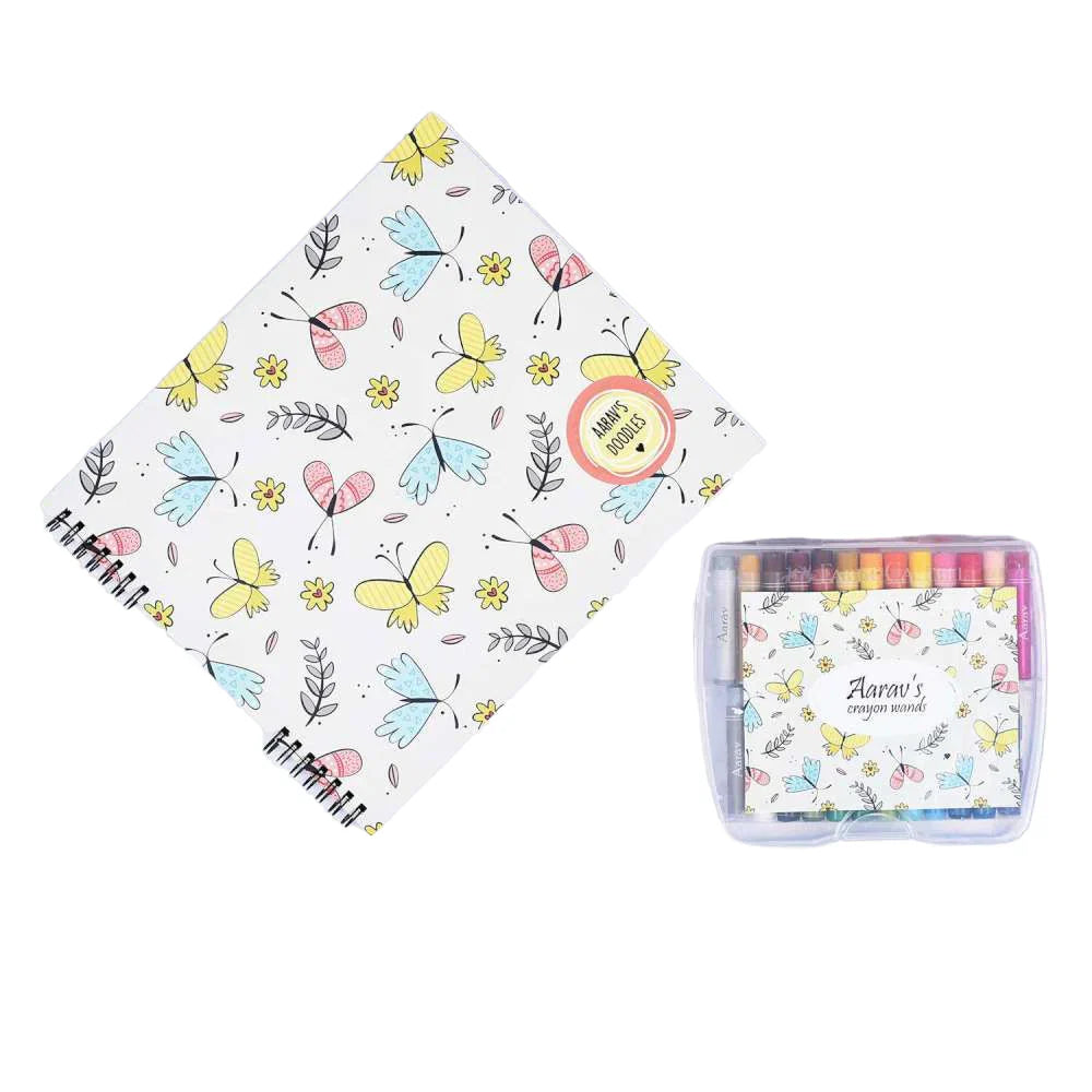 Doodle Book With Personalized Crayons
