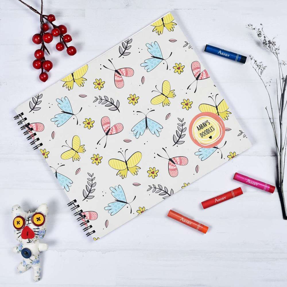 Doodle Book With Personalized Crayons