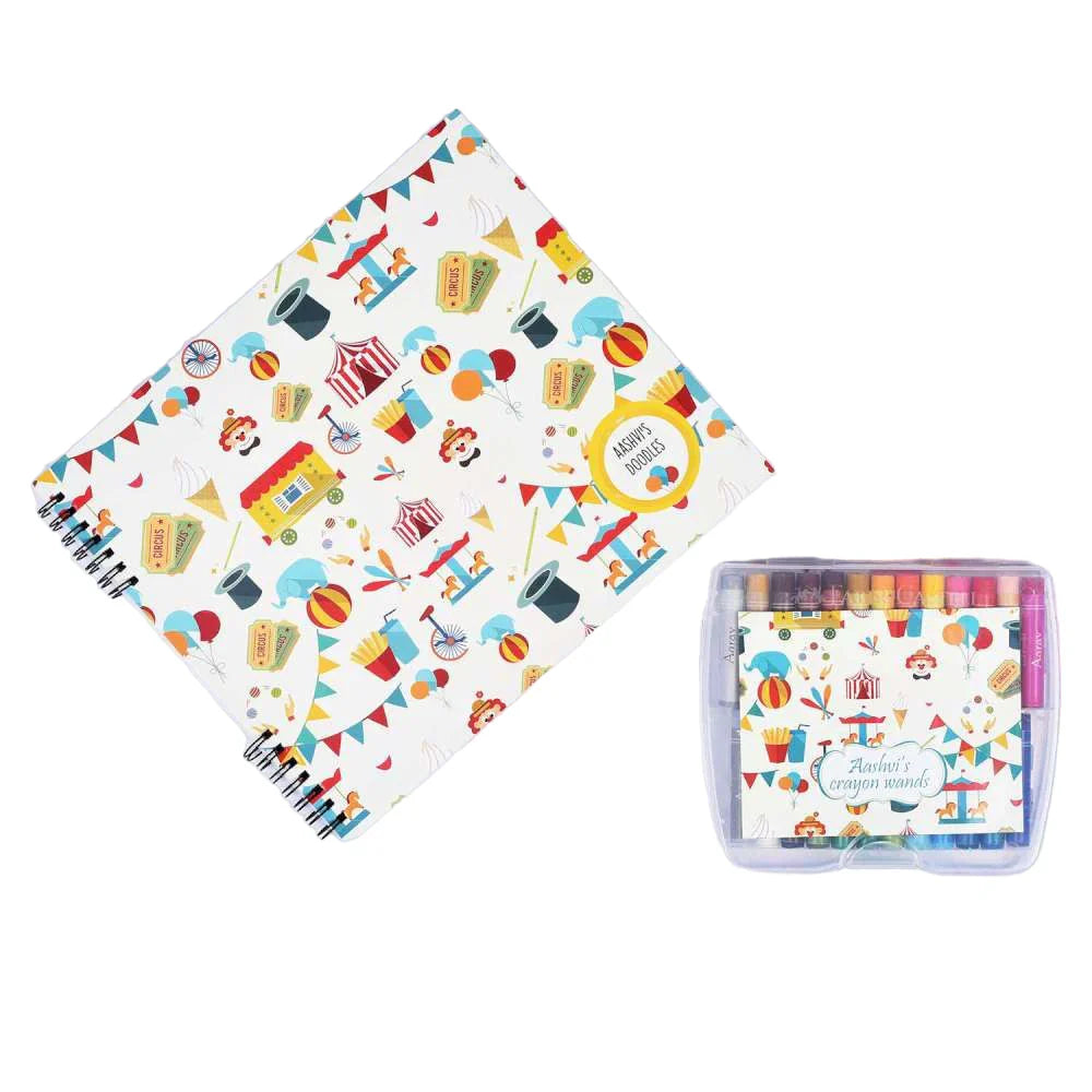 Doodle Book With Personalized Crayons